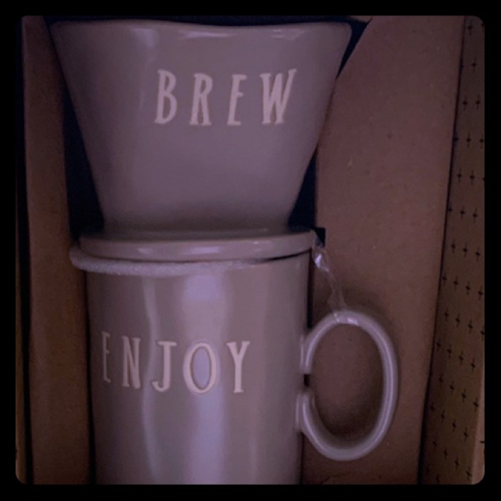 Grey Rae Dunn Pour Over set
